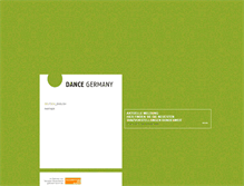 Tablet Screenshot of dancegermany.org